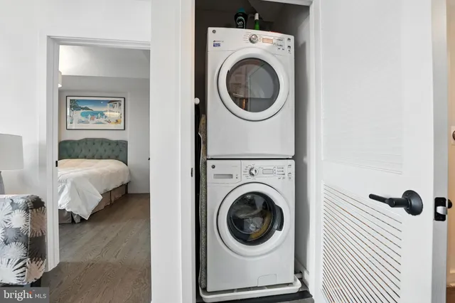 a car parked in a garage