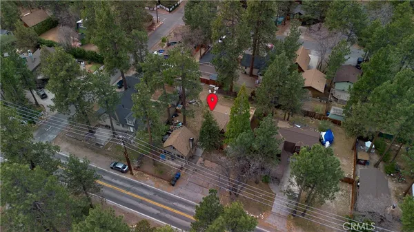 an aerial view of house with outdoor space