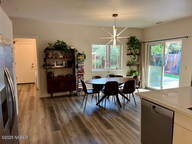 0 Old Mission Drive Solvang, CA 93463 - Photo 13 of 68 a view of a dining room with furniture window and wooden floor