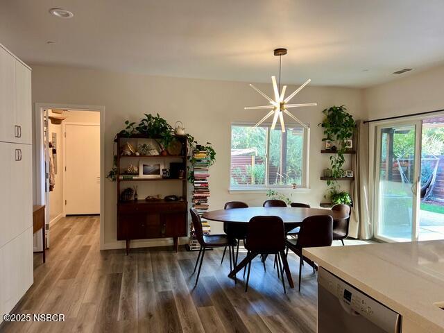 0 Old Mission Drive Solvang, CA 93463 - Photo 14 of 68 a view of a dining room with furniture window and wooden floor