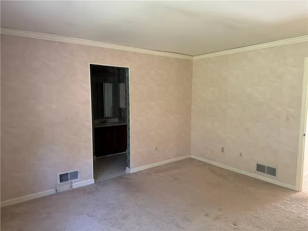 a view of an empty room