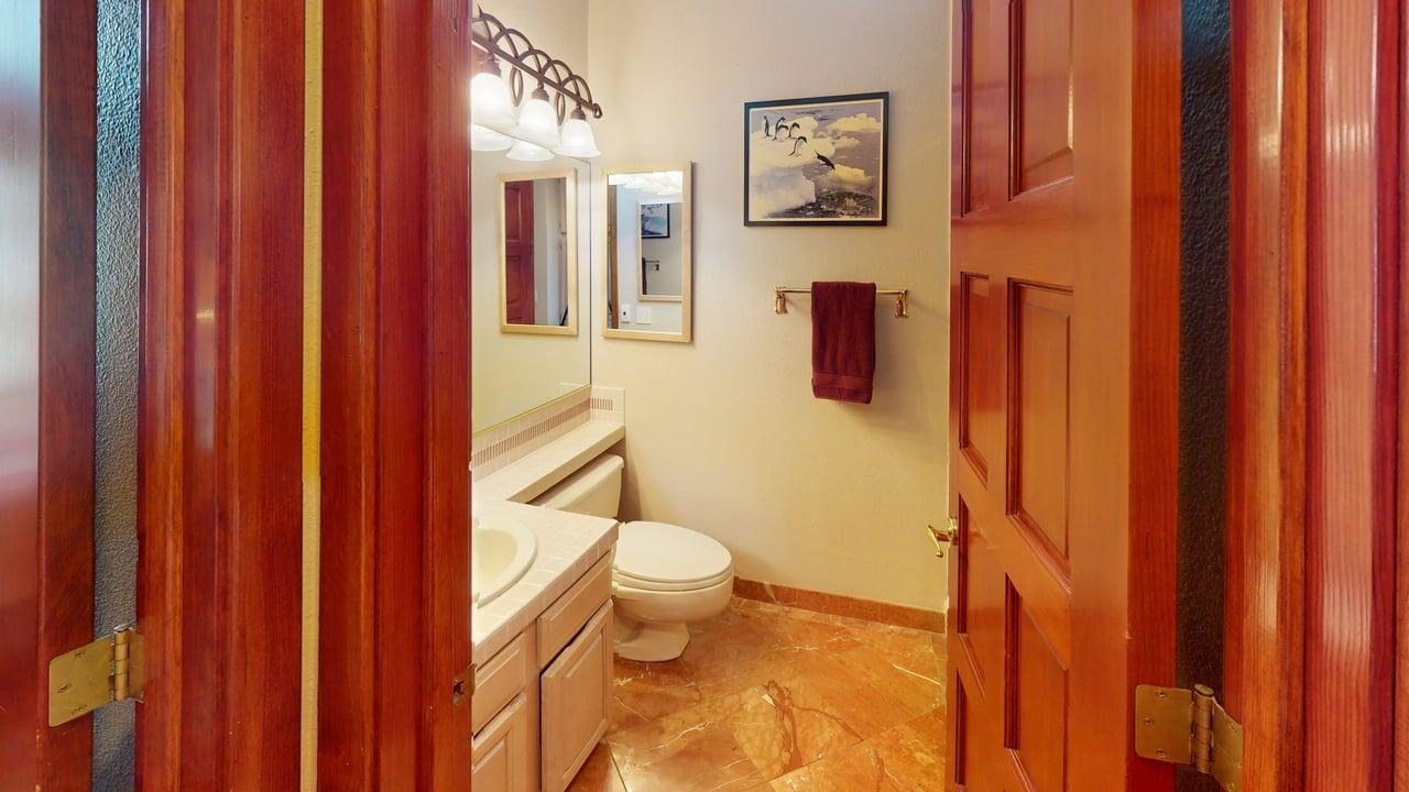 3600 Chateau Road, Unit 2 Mammoth Lakes, CA 93546 - Photo 23 of 27 Bedroom with wood ceiling and light carpet