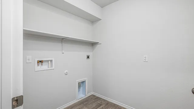 a view of small space with closet