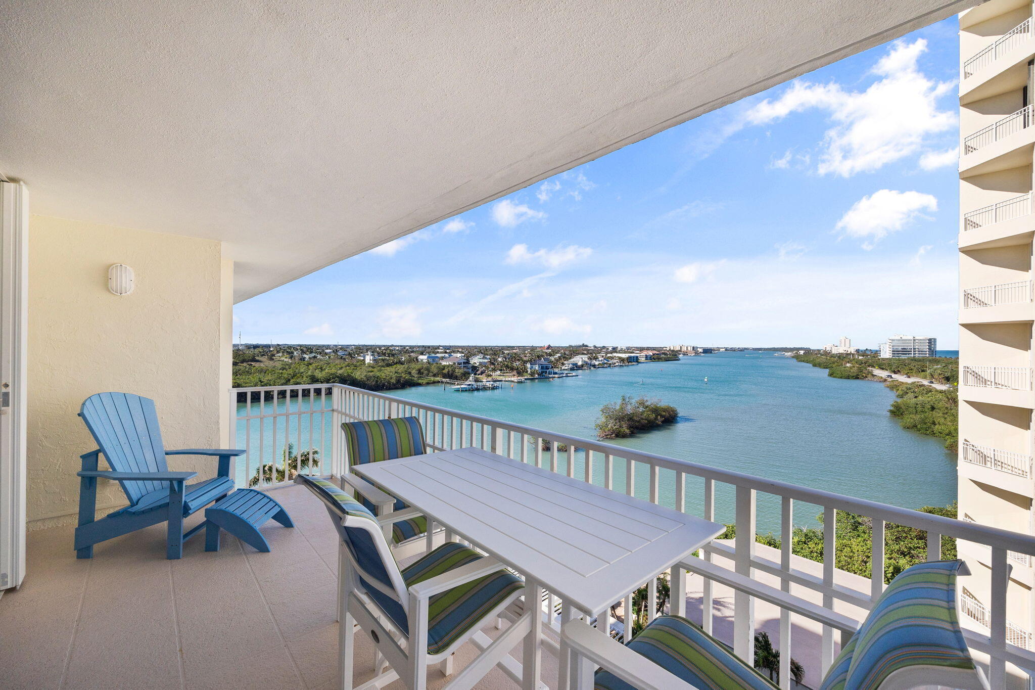 375 South Beach Road, Unit 802 Tequesta, FL 33469 - Photo 28 of 39 a view of a balcony with furniture
