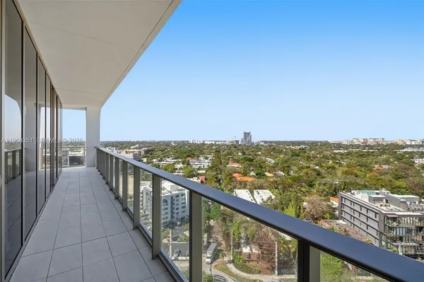 a view of a balcony