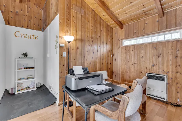 a room with storage and utility