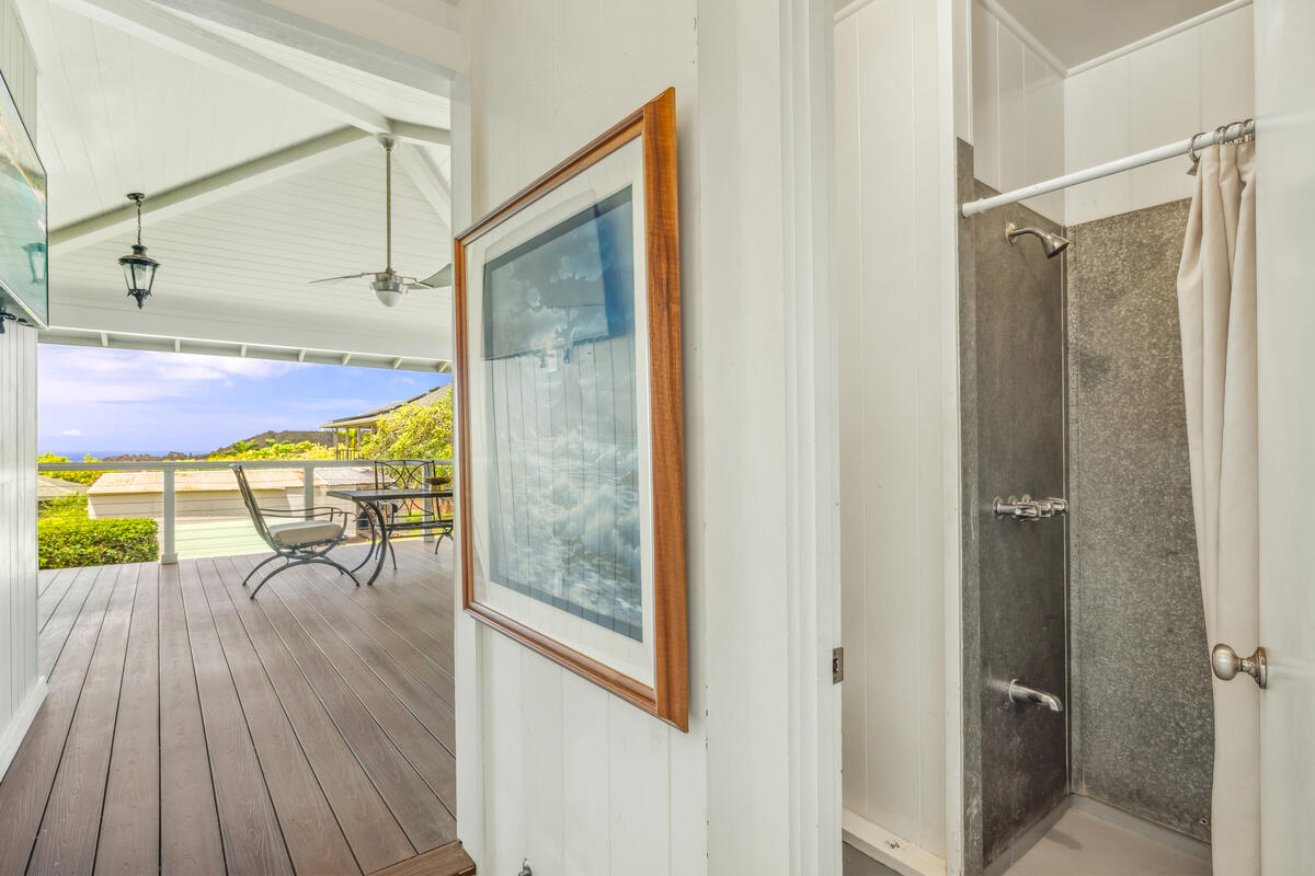 3567 Waha Road Kalaheo, HI 96741 - Photo 18 of 25 a view of a room with wooden floor and glass door