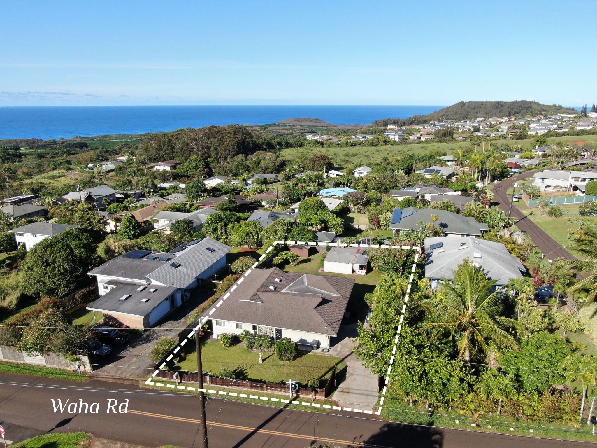 3567 Waha Road Kalaheo, HI 96741 - Photo 24 of 25 an aerial view of residential houses with outdoor space