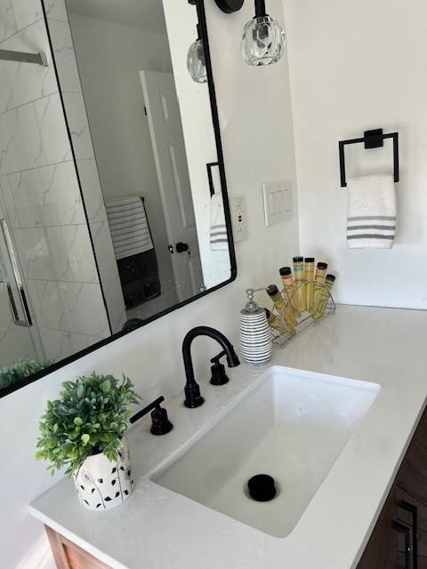 5582 Pocusset Street Pittsburgh, PA 15217 - Photo 19 of 29 a bathroom with a sink and mirror