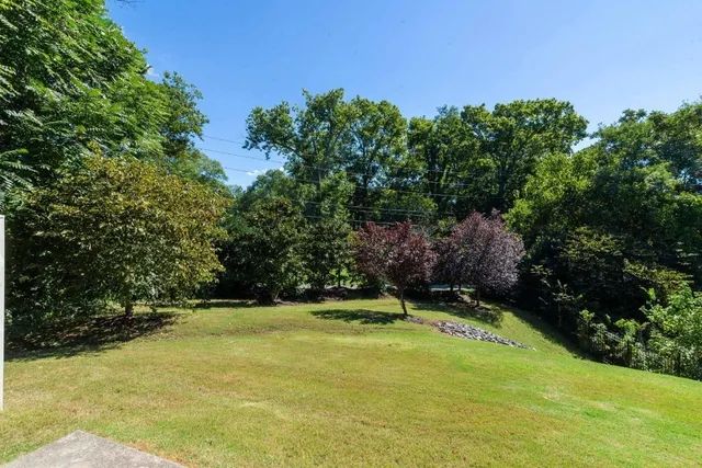a backyard of a house