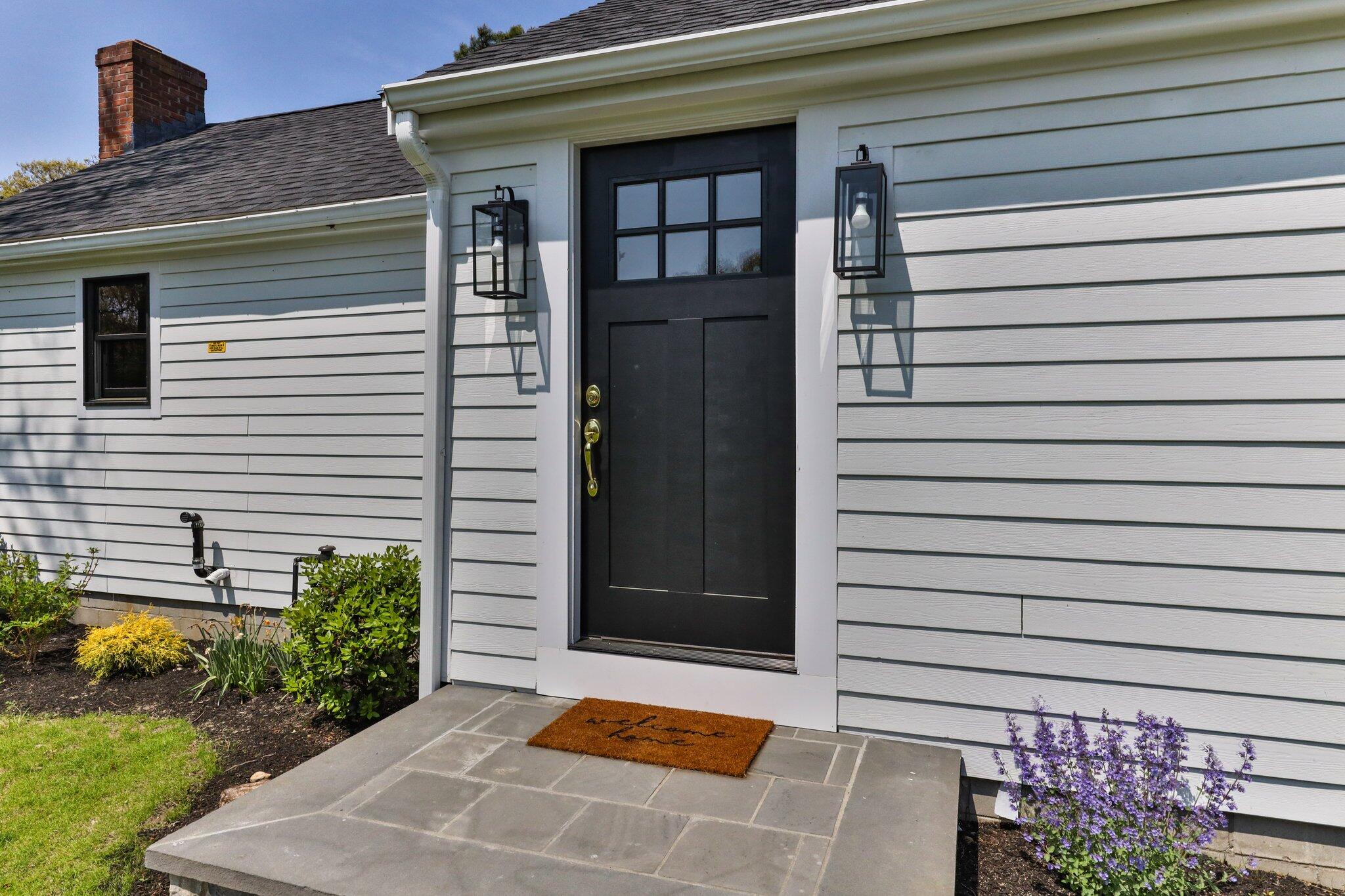a view of entrance door of the house