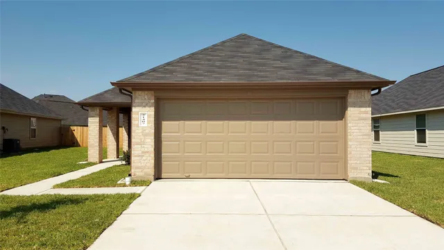 a front view of a house