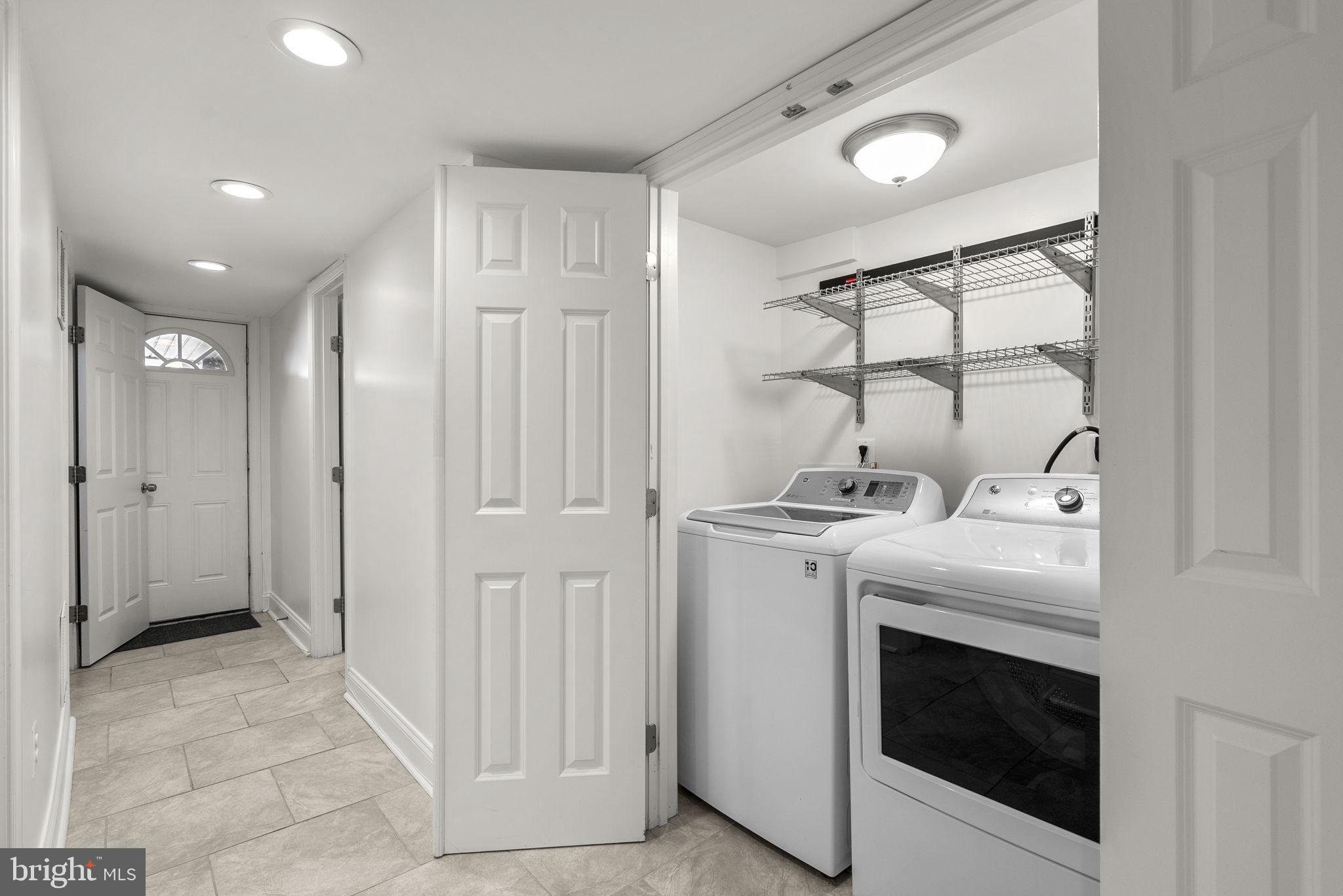 925 Decatur Street Northwest Washington, DC 20011 - Photo 30 of 41 Laundy with full size washer and dryer