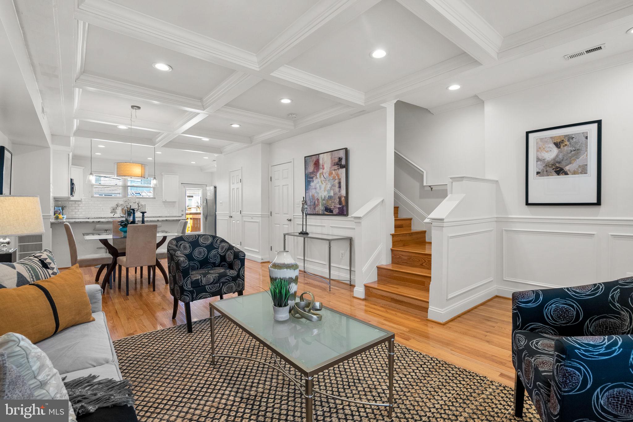 925 Decatur Street Northwest Washington, DC 20011 - Photo 8 of 41 Open concept and gleaming hardwood floors!