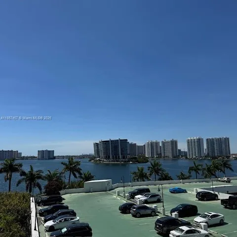 a city view with tall buildings