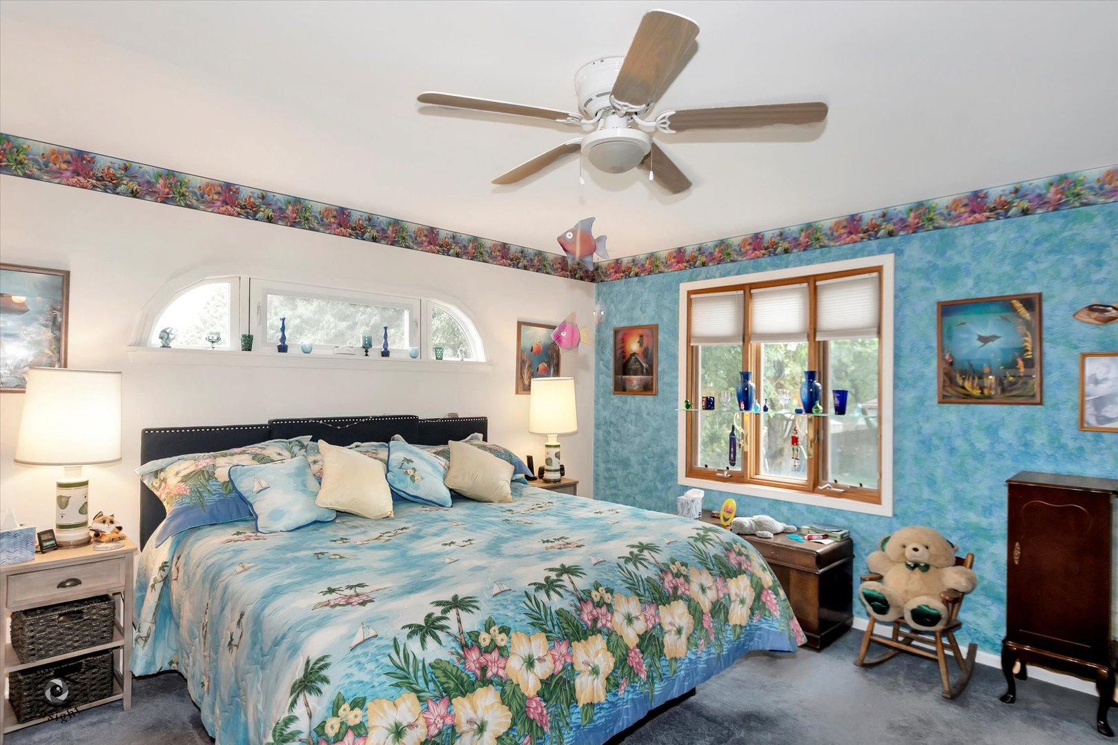 605 Ridge Street Wilmington, IL 60481 - Photo 20 of 26 a bedroom with a bed and wooden floor