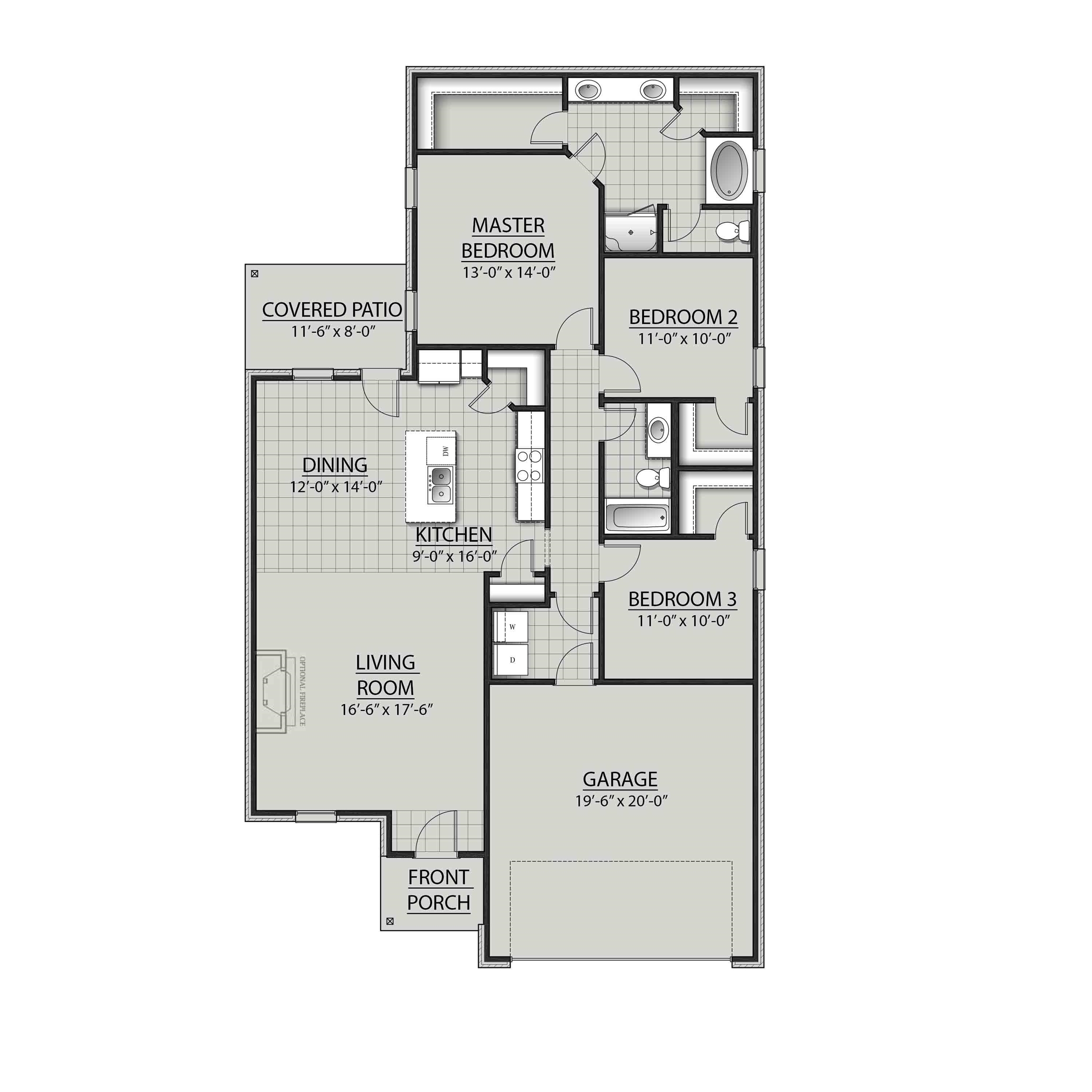 1415 Fenton Circle Foley, AL 36535 - Photo 3 of 3 Floor plan