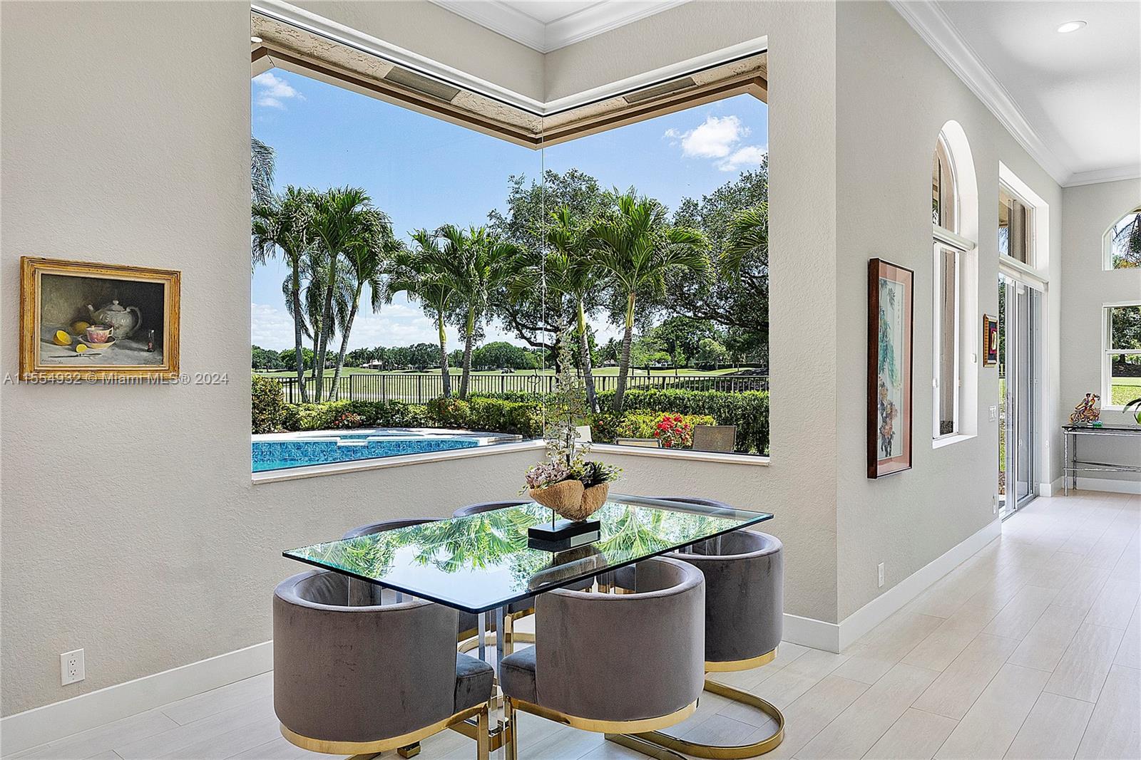 2539 Eagle Run Drive Weston, FL 33327 - Photo 22 of 64 a dining room with furniture and wooden floor