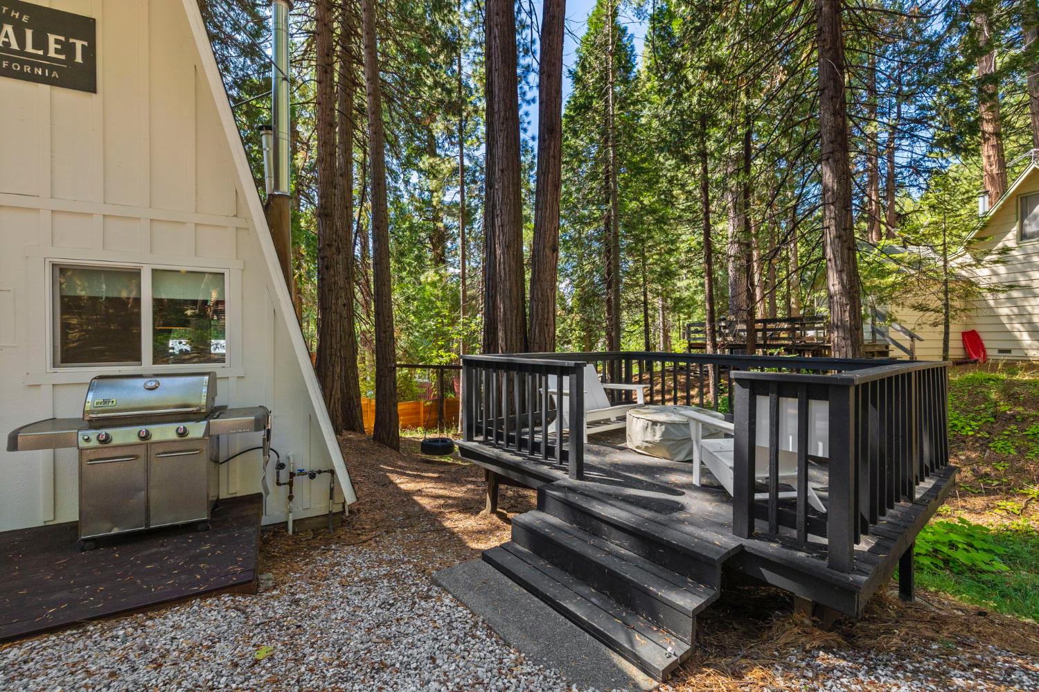 22785 West Ellmaro Road Long Barn, CA 95335 - Photo 28 of 28 a view of a deck with wooden floor and outdoor seating