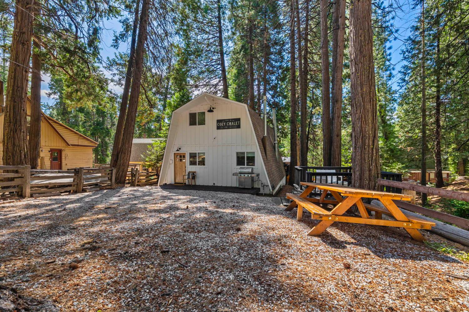 22785 West Ellmaro Road Long Barn, CA 95335 - Photo 3 of 28 a view of a house with backyard and trees