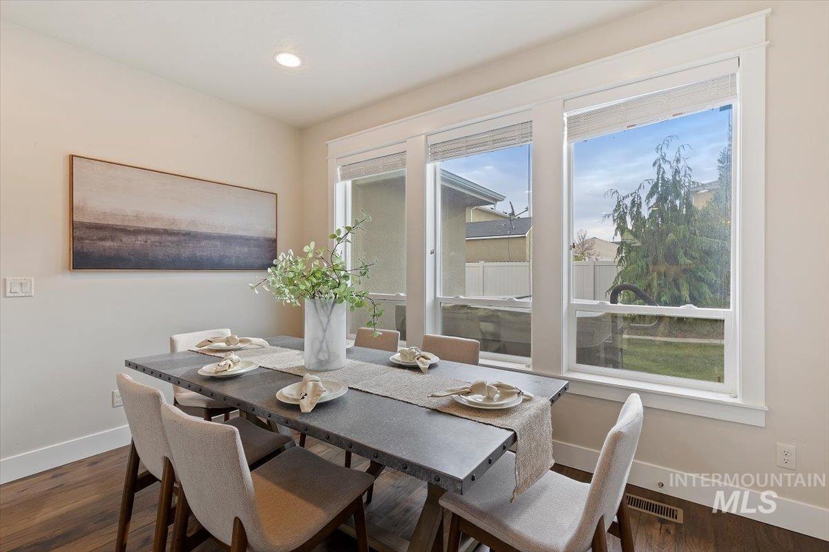 1366 North Waterbrook Way Star, ID 83669 - Photo 11 of 30 Dining area with wood finished floors and recessed lighting