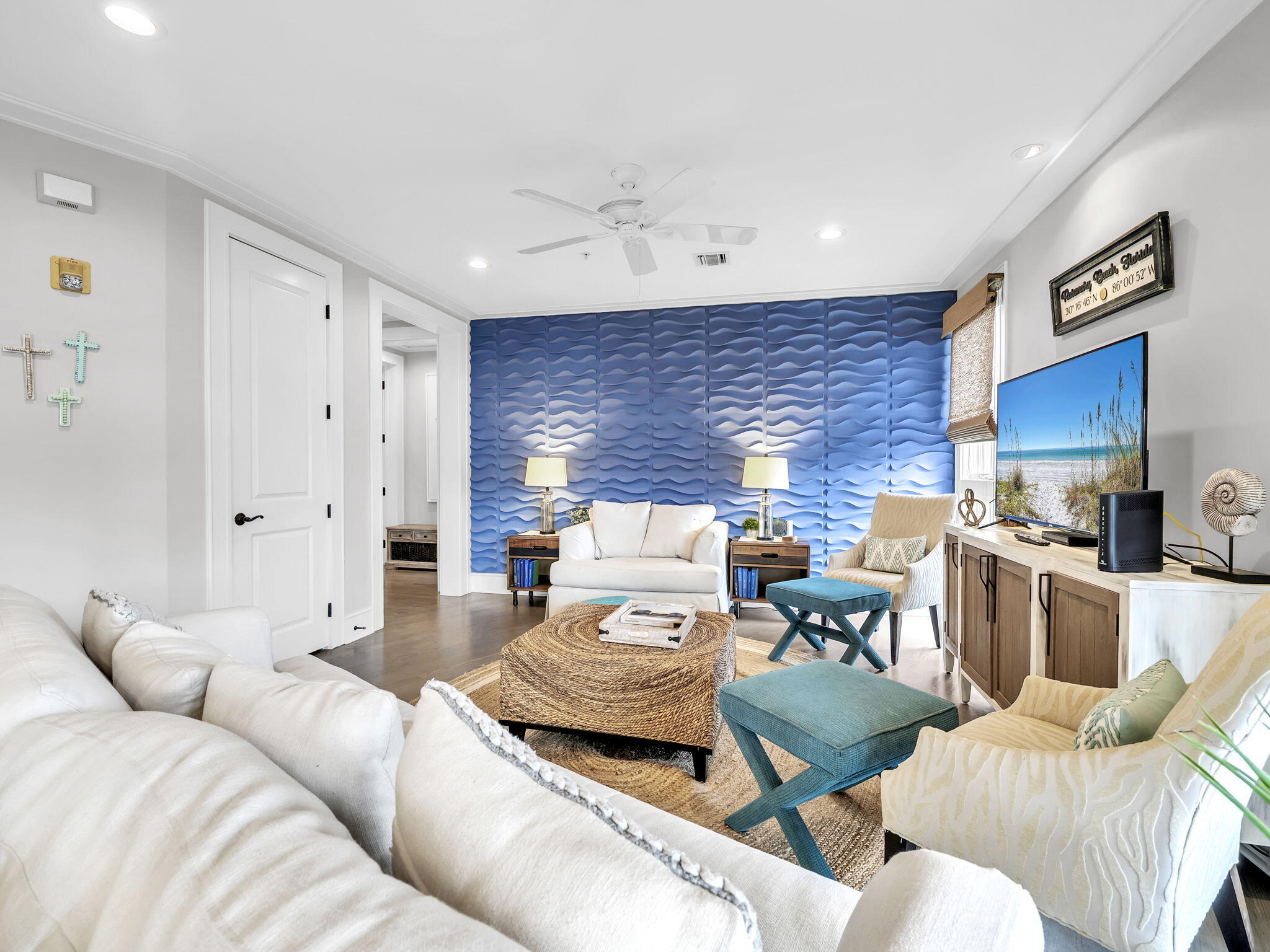 82 South Barrett Square, Unit 3E Inlet Beach, FL 32461 - Photo 11 of 56 a living room with furniture