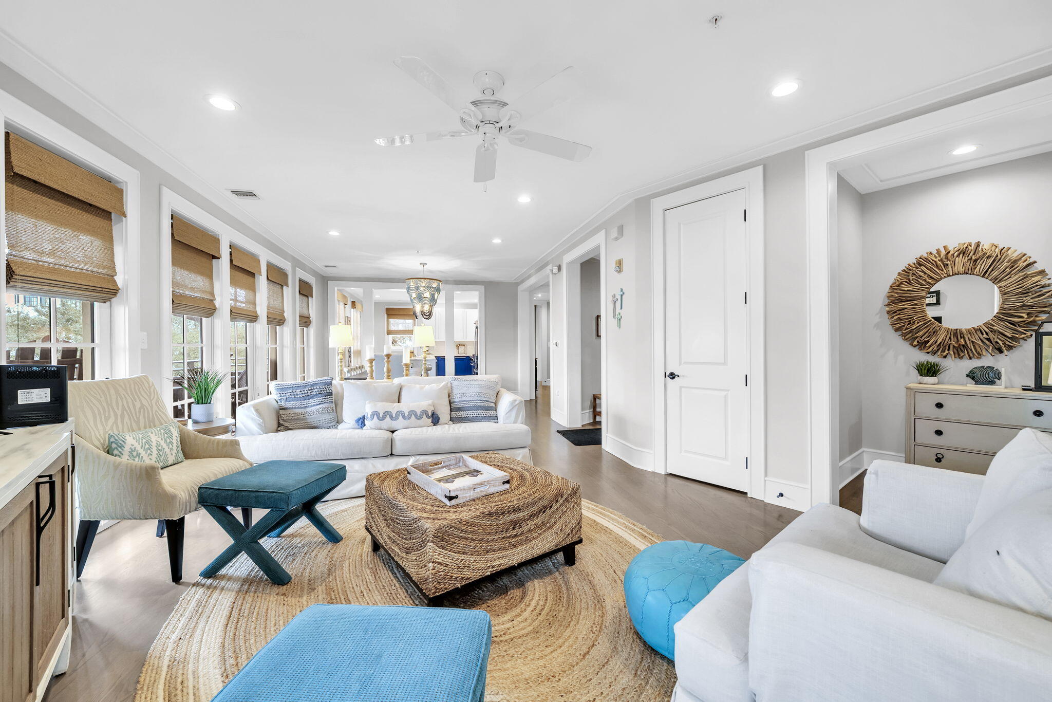 82 South Barrett Square, Unit 3E Inlet Beach, FL 32461 - Photo 13 of 56 a living room with furniture and wooden floor