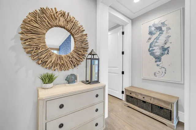 a close view of entryway