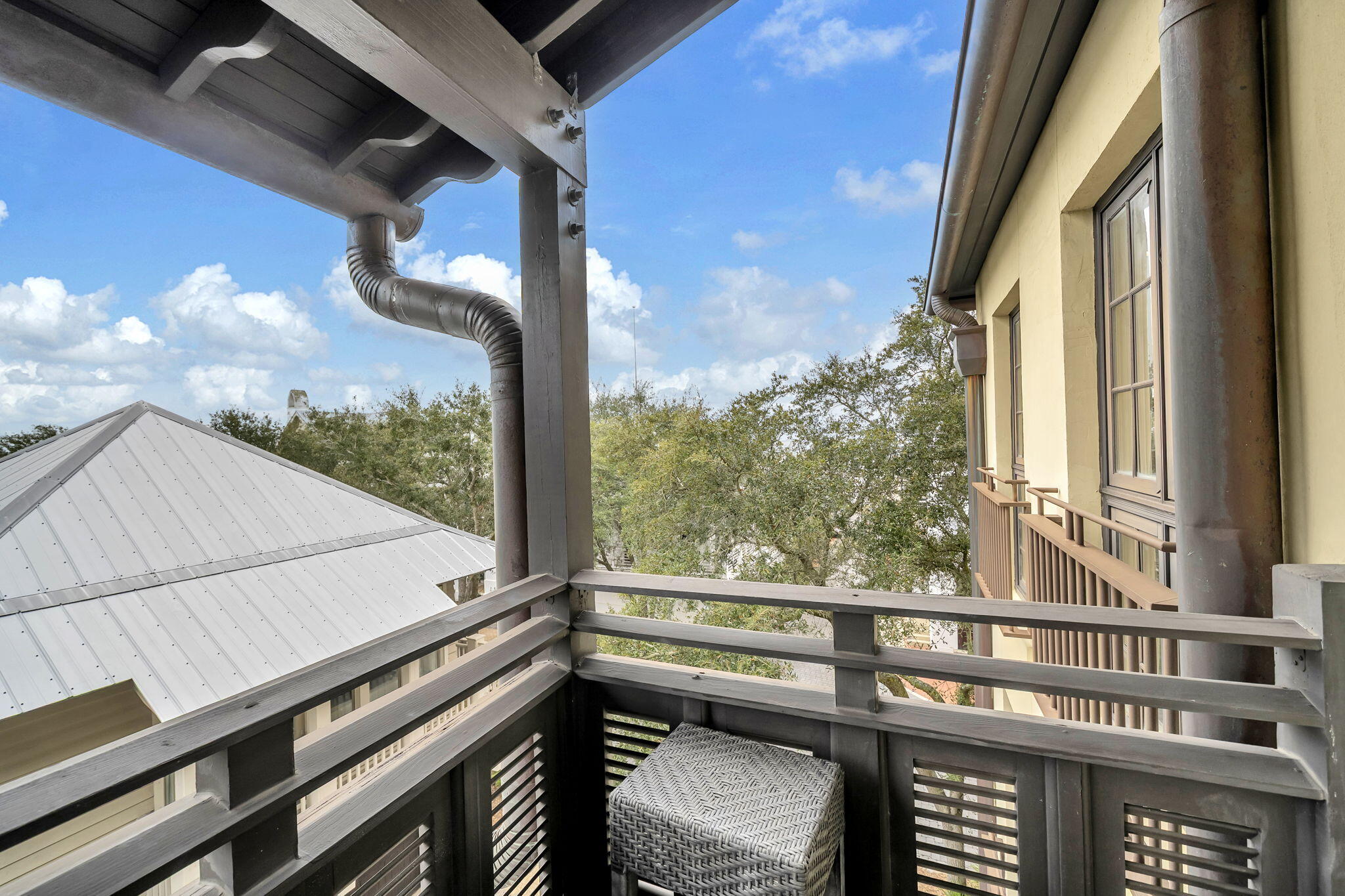 82 South Barrett Square, Unit 3E Inlet Beach, FL 32461 - Photo 40 of 56 a view of a balcony with an outdoor space