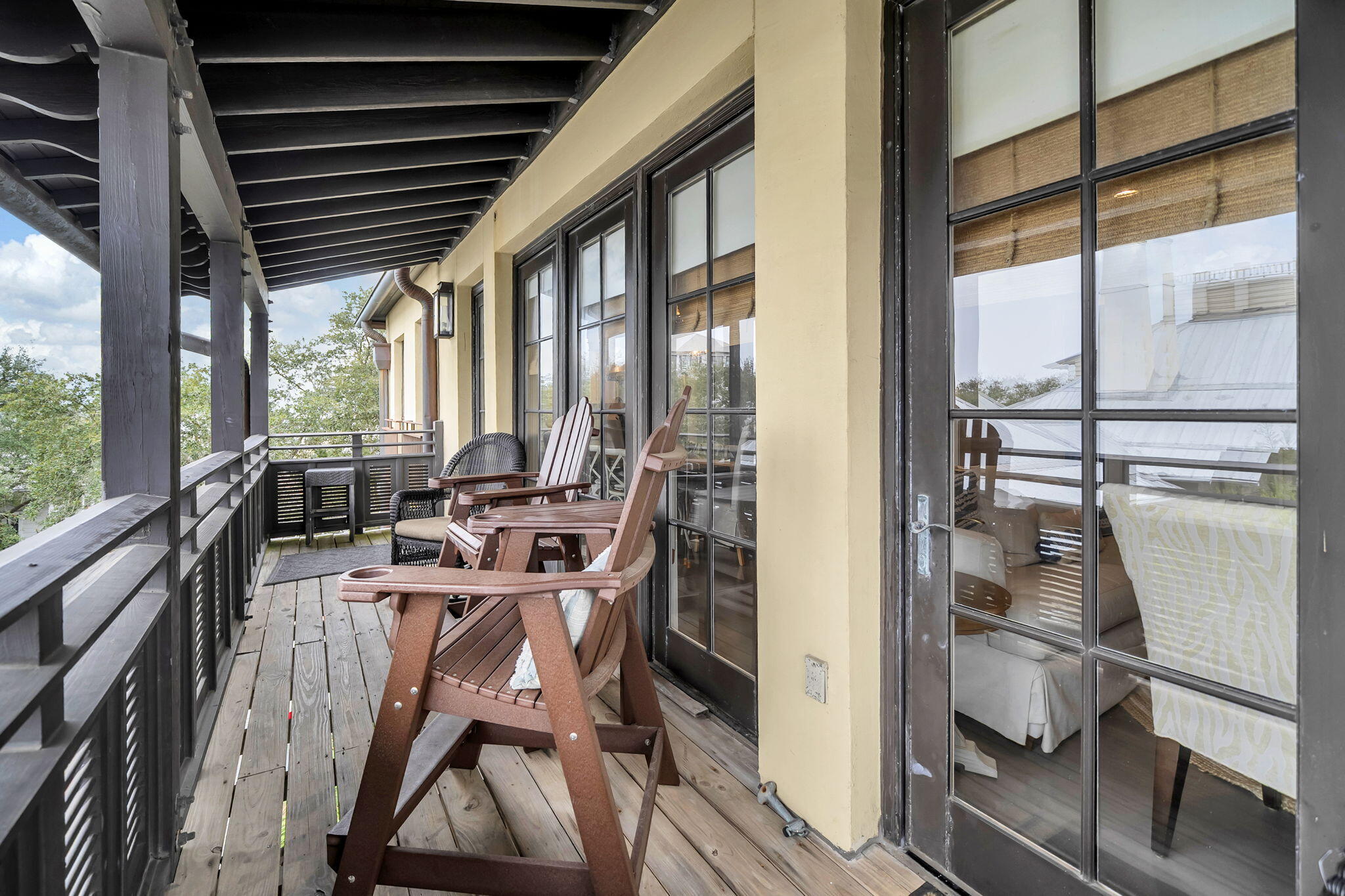 82 South Barrett Square, Unit 3E Inlet Beach, FL 32461 - Photo 41 of 56 a view of a dining room with furniture window and outside view