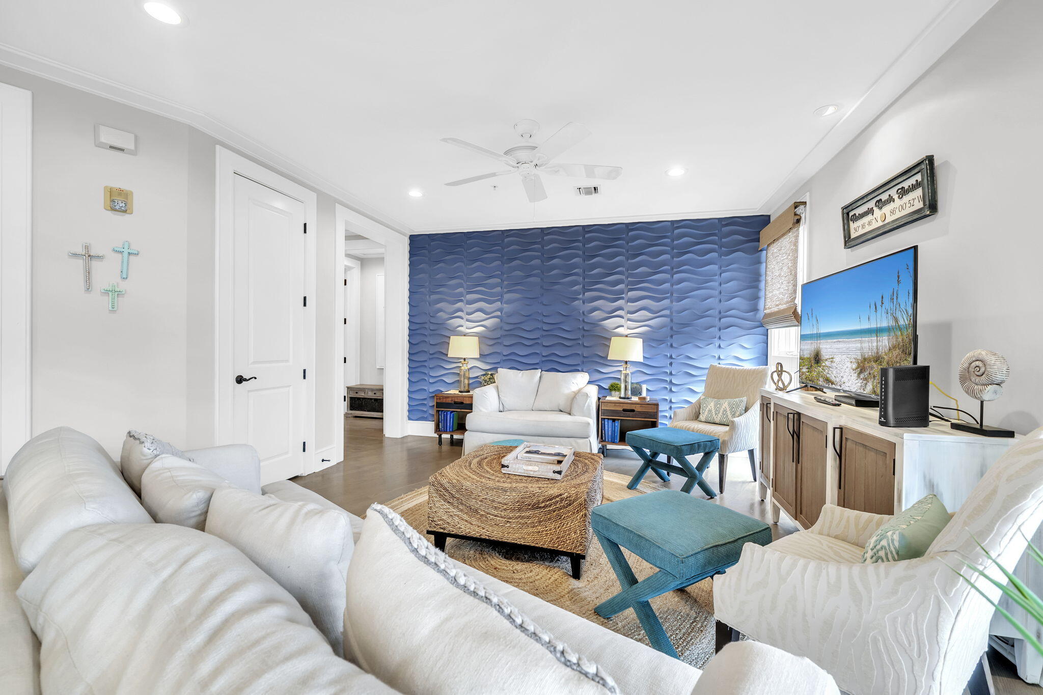 82 South Barrett Square, Unit 3E Inlet Beach, FL 32461 - Photo 9 of 56 a living room with furniture