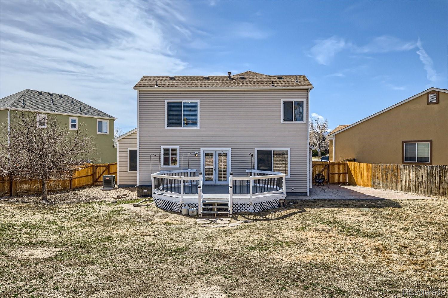 6632 Balance Circle Colorado Springs, CO 80923 - Photo 27 of 28 a view of house with backyard and deck