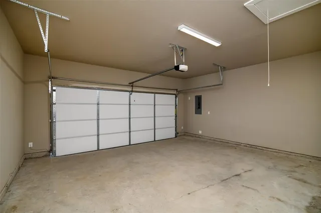 a view of a garage
