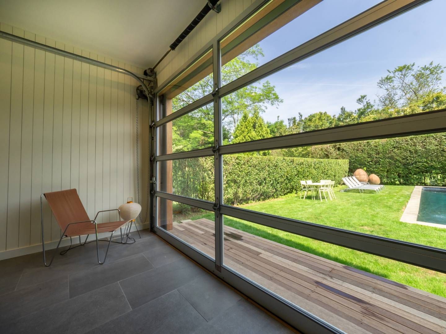 126 Sagaponack Road Bridgehampton, NY 11932 - Photo 16 of 16 Attached Pool House Backyard View