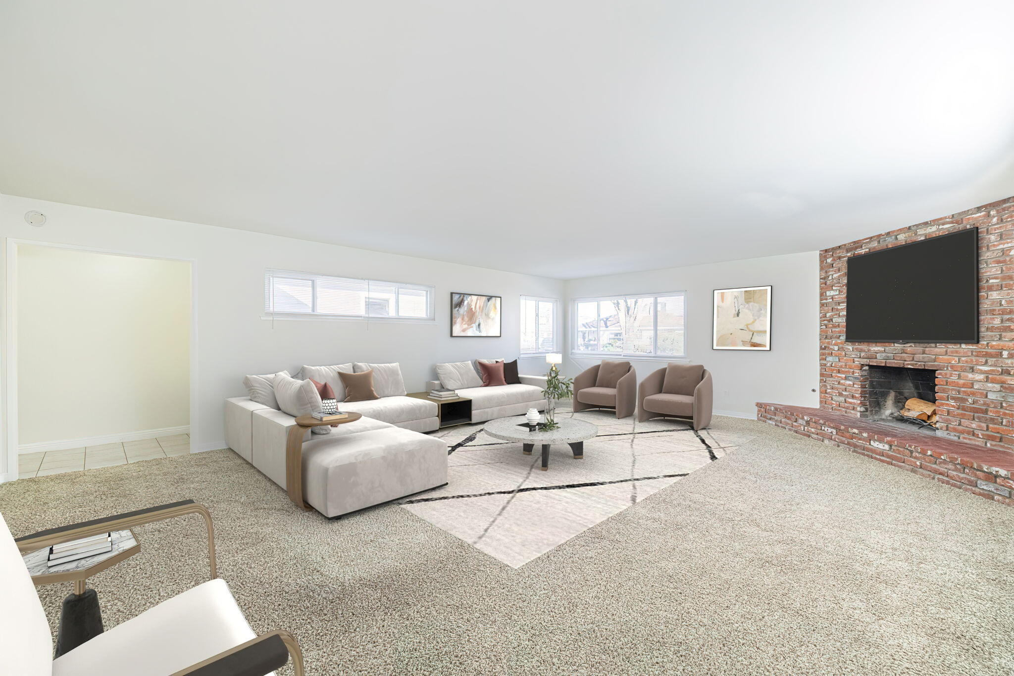 44015 Elm Avenue Lancaster, CA 93534 - Photo 7 of 22 a living room with furniture and a flat screen tv