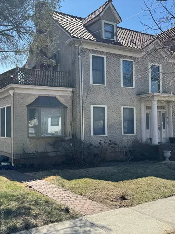 a front view of a house