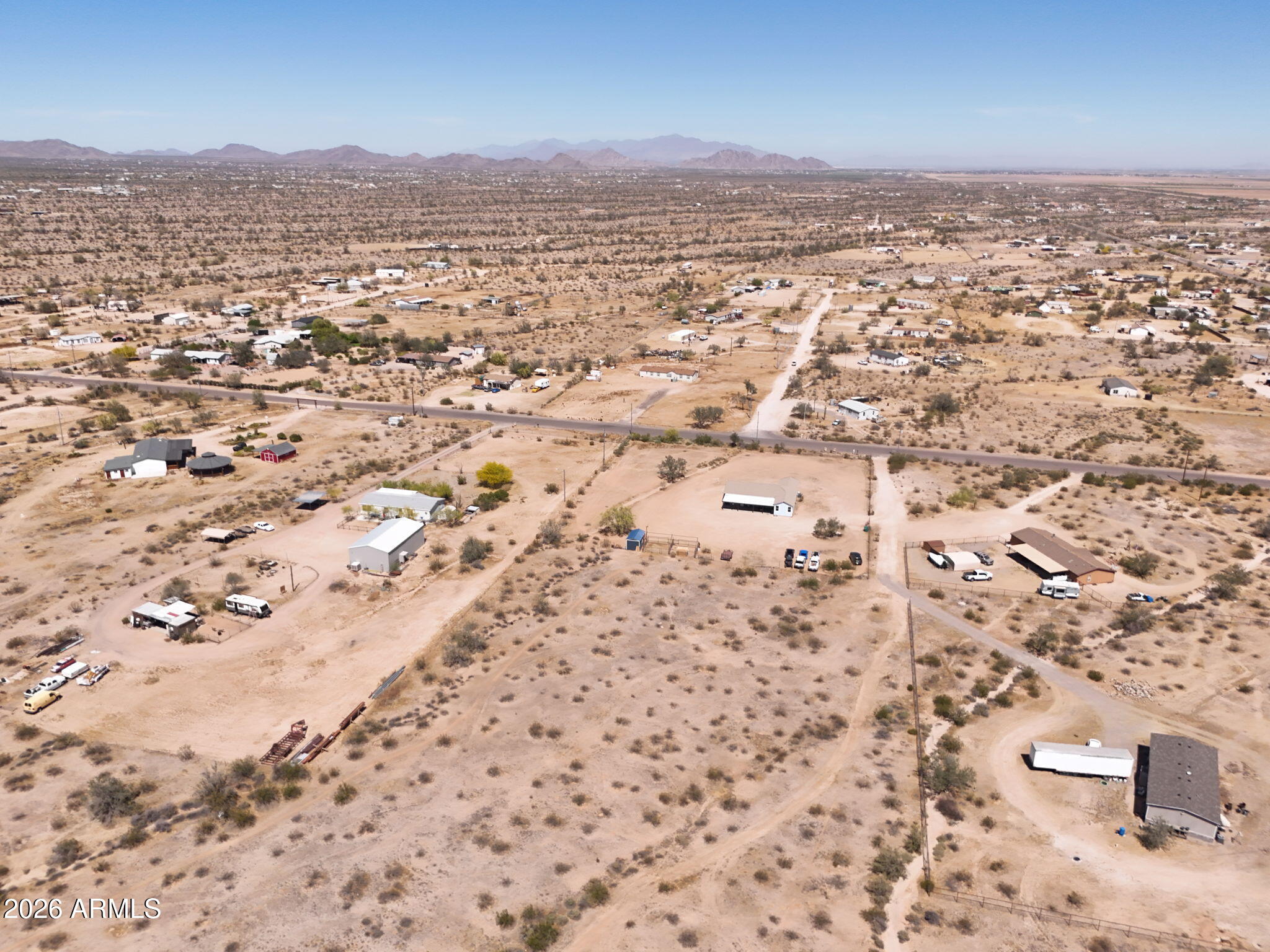 51491 West Dune Shadow Road Maricopa, AZ 85139 - Photo 31 of 33 an aerial view of house with yard