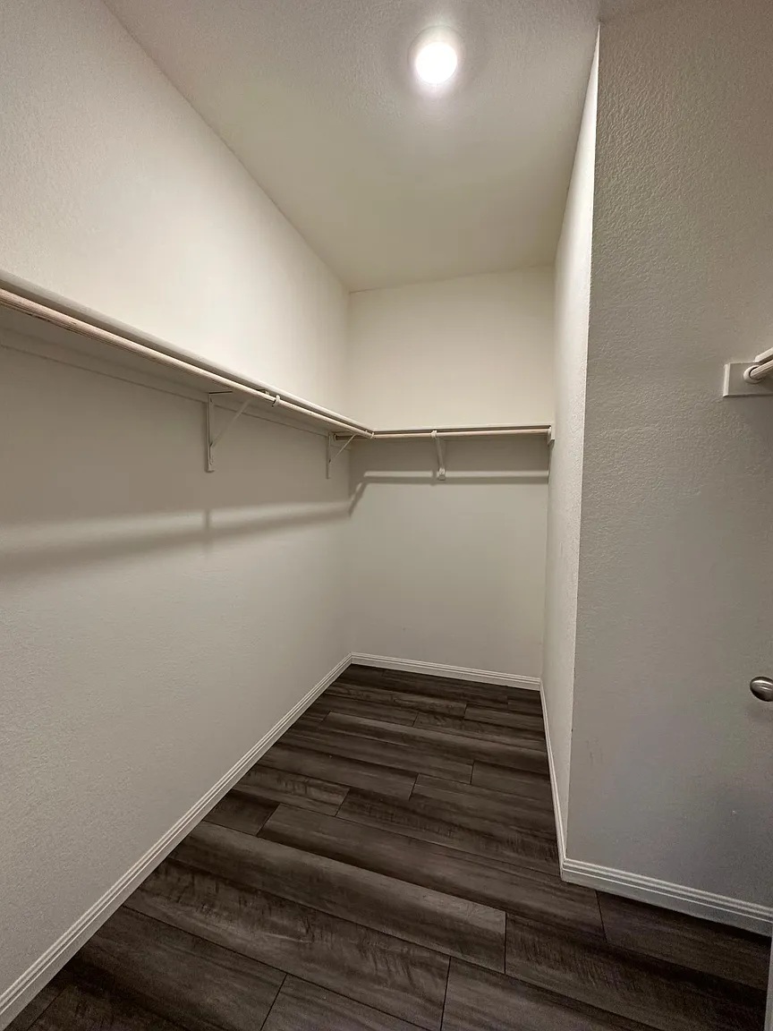 114 Aoudad Road Hutto, TX 78634 - Photo 18 of 22 Walk in closet featuring dark wood finished floors