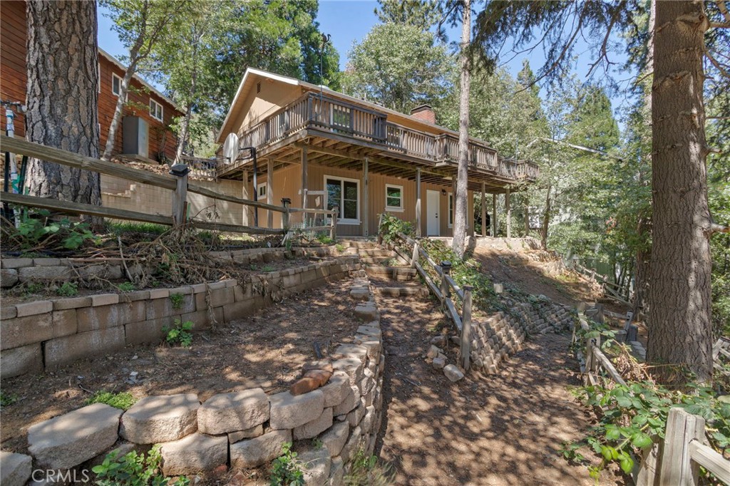 812 Bergschrund Drive Crestline, CA 92325 - Photo 18 of 23 a view of a house with a yard
