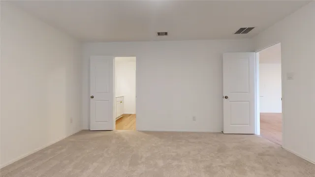 a view of an empty room