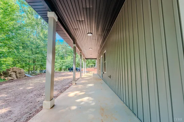 aerial view of a house