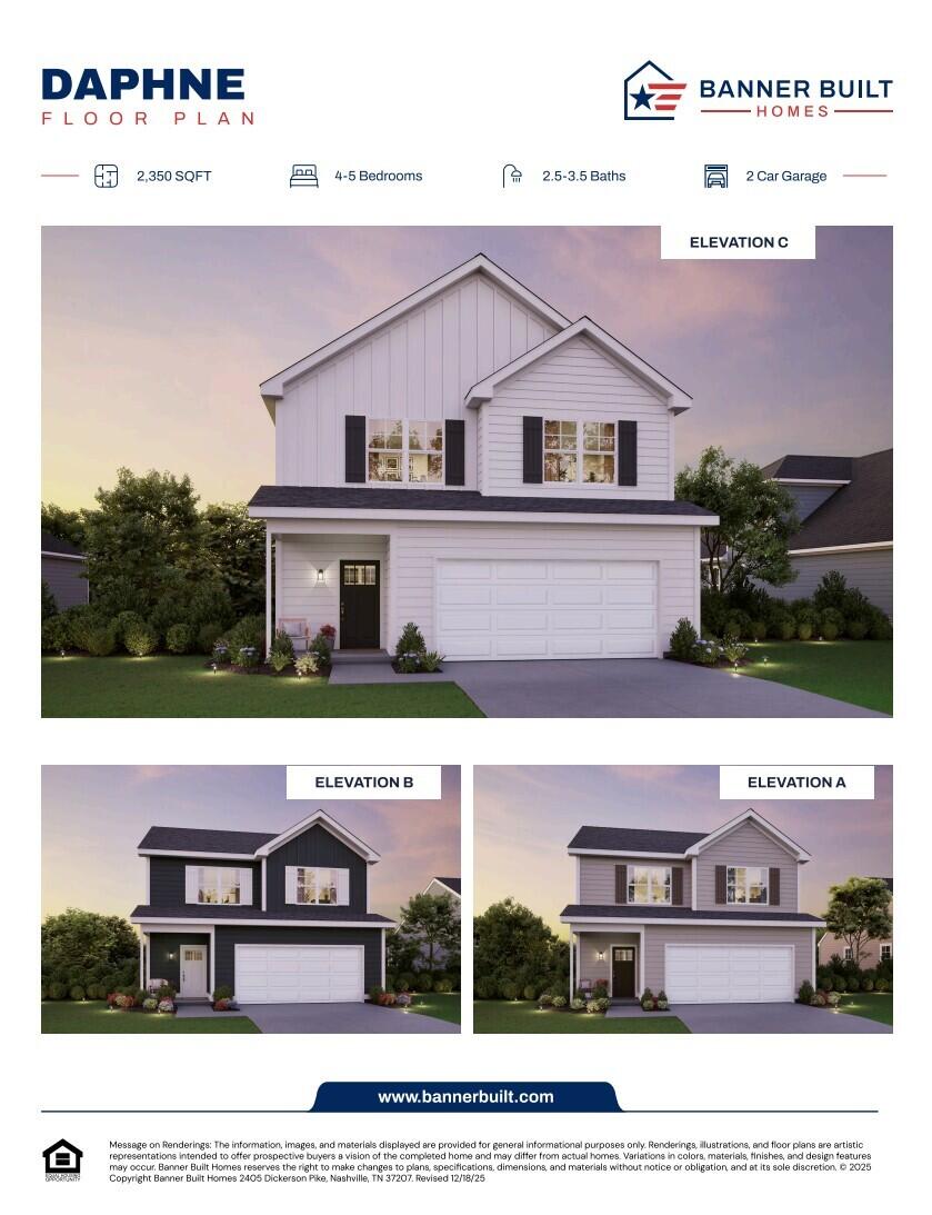 Daphne front elevations