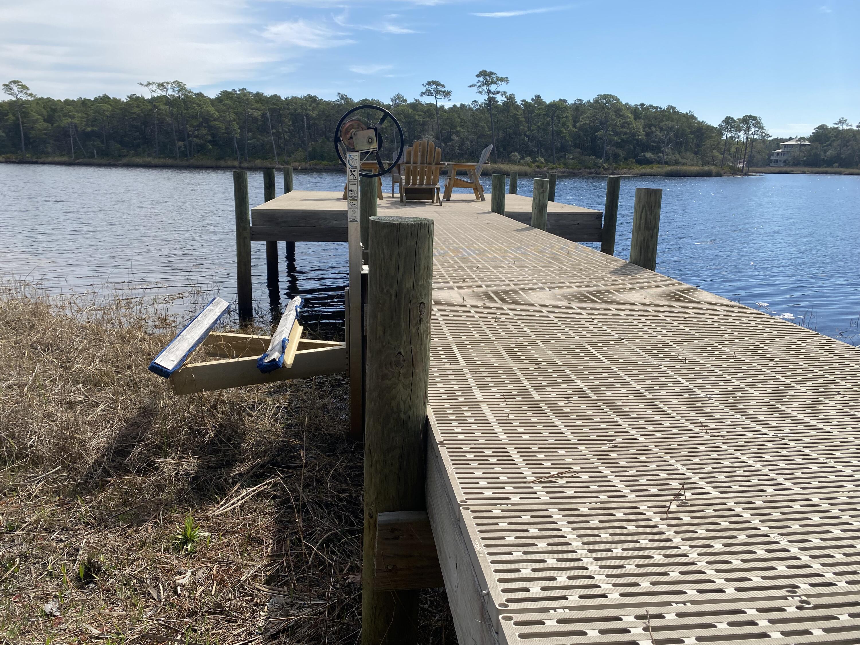 Tbd Tbd Chance St Inlet Beach Inlet Beach, FL 32461 - Photo 12 of 13 JR boat lift and Trueflow decking