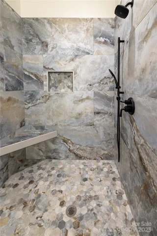 a view of a bathroom shower