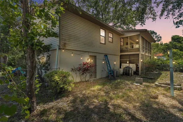 a view of a house with a patio