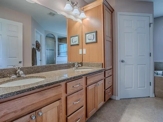 a view of a chairs in a patio