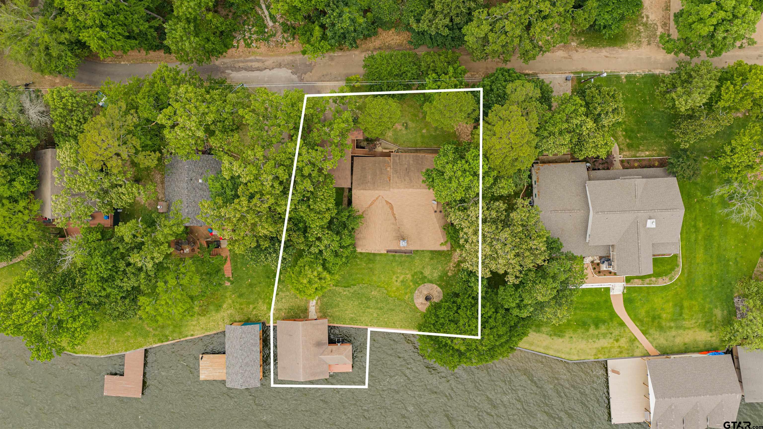 144 King Lyle Road Scroggins, TX 75480 - Photo 16 of 48 an aerial view of a house
