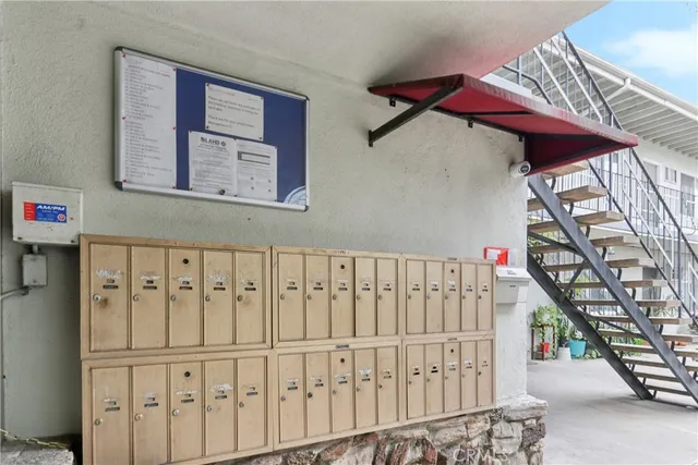 a view of a staircase