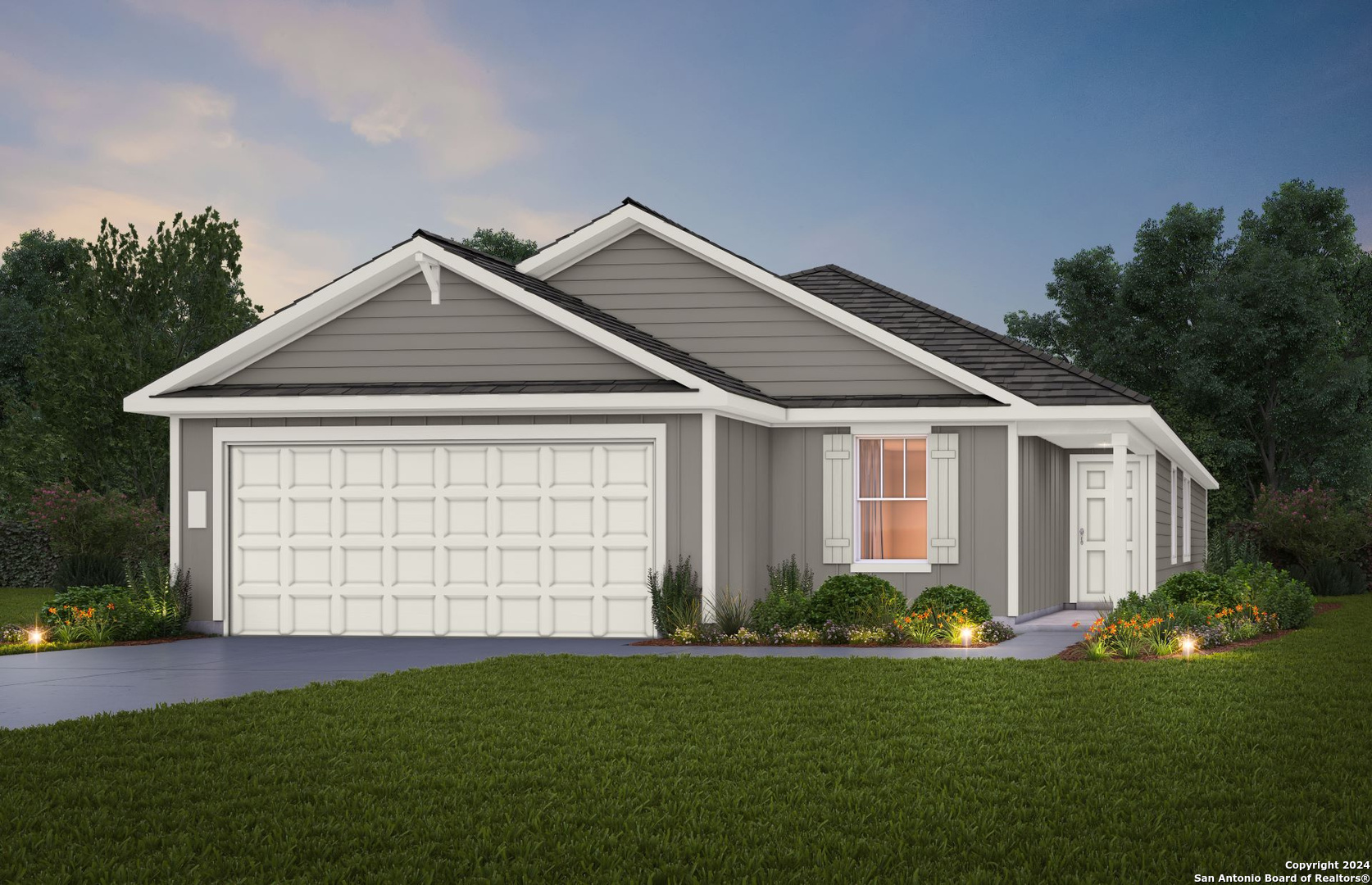 1313 Entrada De Real Converse, TX 78109 - Photo 1 of 12 a front view of a house with a yard and garage