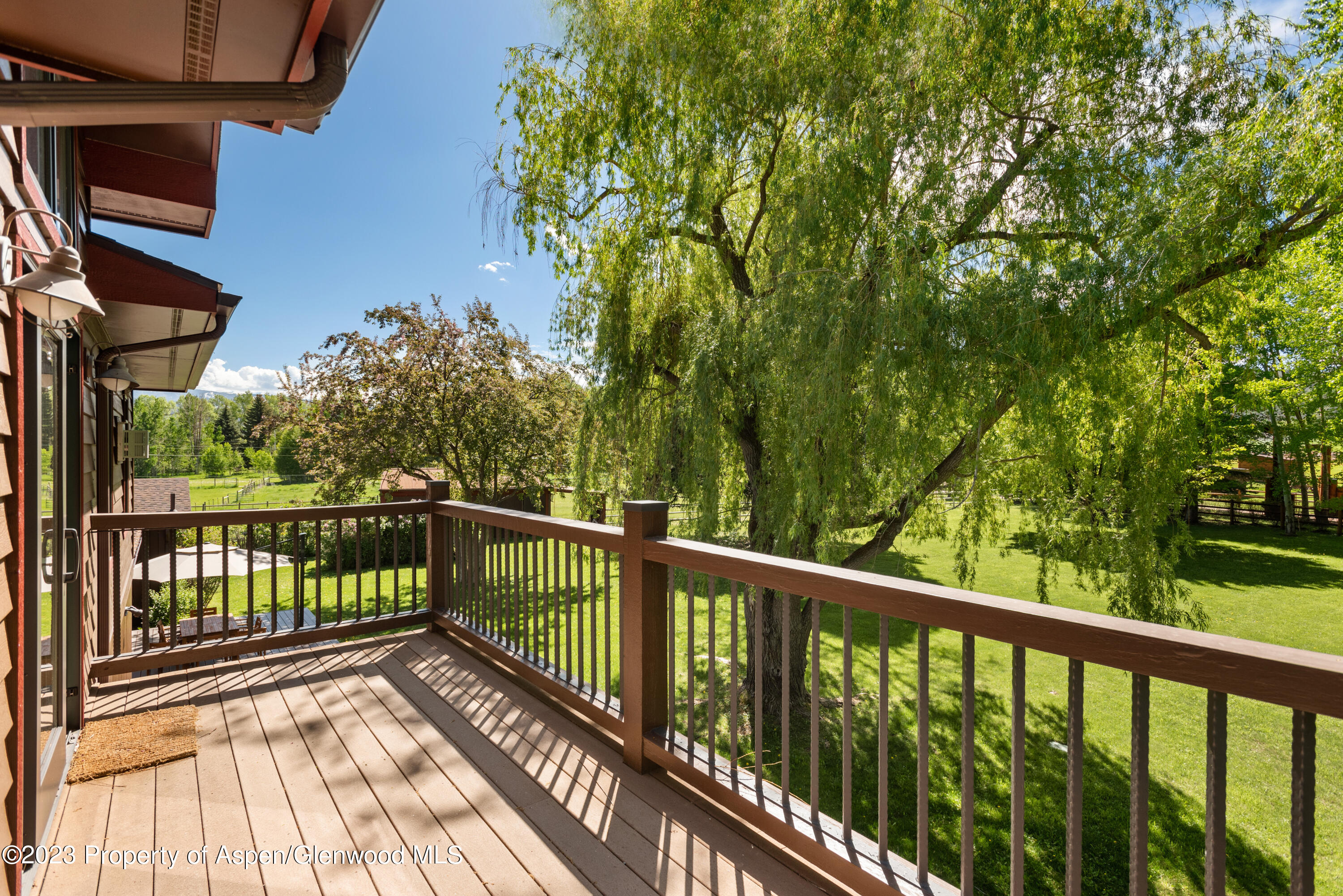 210 Horseshoe Drive Basalt, CO 81621 - Photo 18 of 52 a view of balcony with wooden floor and fence